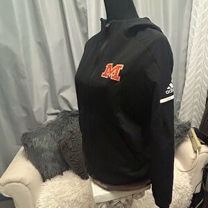 Adidas Climalite Squad Bomber Warm Up Full Zip Jacket Black Men’s XS orange M